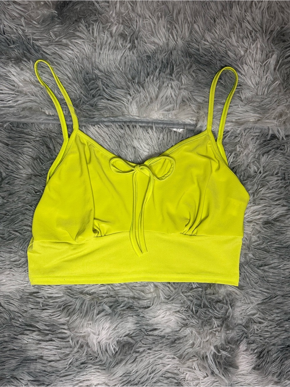 Missguided Neon Lime Bralette Top
